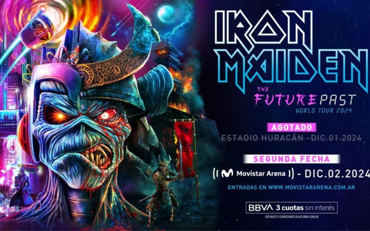 Iron Maiden agotó el primer show y anunció una nueva fecha en Buenos Aires: precios y localidades