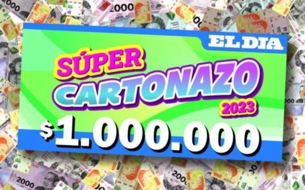 Jugá y ganá $1.000.000 con el Súper Cartonazo: los números que salieron este sábado en el diario EL DIA