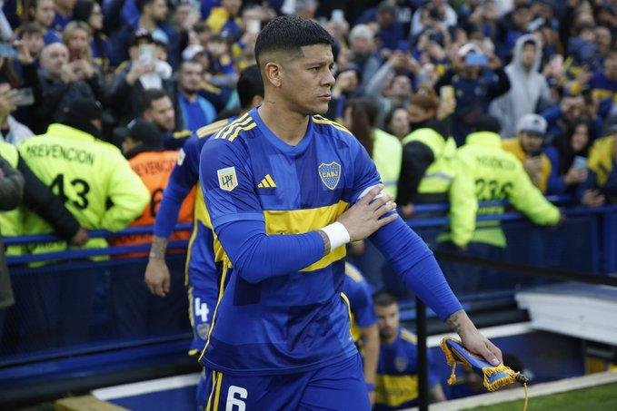 Rojo, otra vez baja en Boca por una lesión muscular