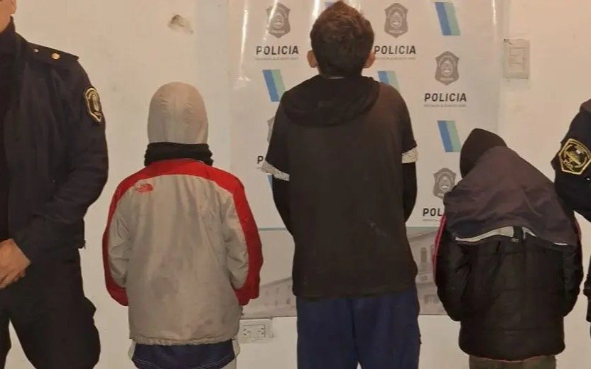 Cayeron tres menores de 9, 11 y 14 años, acusados por un robo en pleno Centro