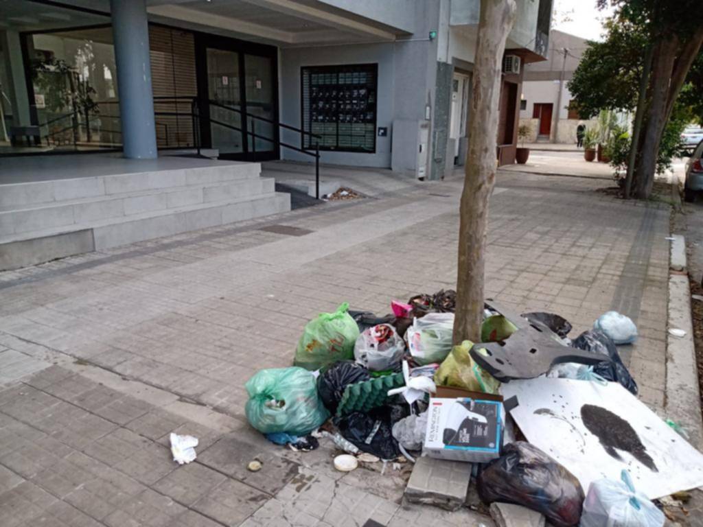 Montaña de basura en calle 45 entre 17 y 18