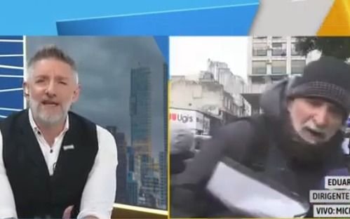 Tenso cruce entre Luis Novaresio y el dirigente sindical, Eduardo Belliboni, tras la protesta frente a Capital Humano