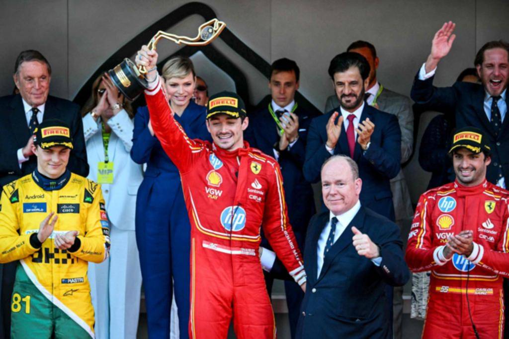 Leclerc fue profeta en su tierra y achicó la brecha con Verstappen