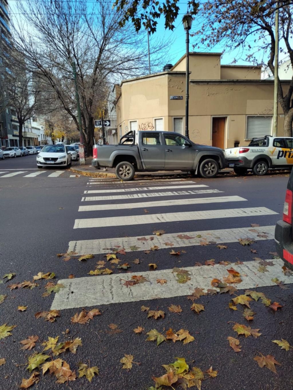 Mal estacionamiento en pleno centro platense