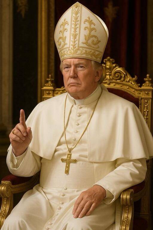 El “Papa” Trump: la imagen de la polémica