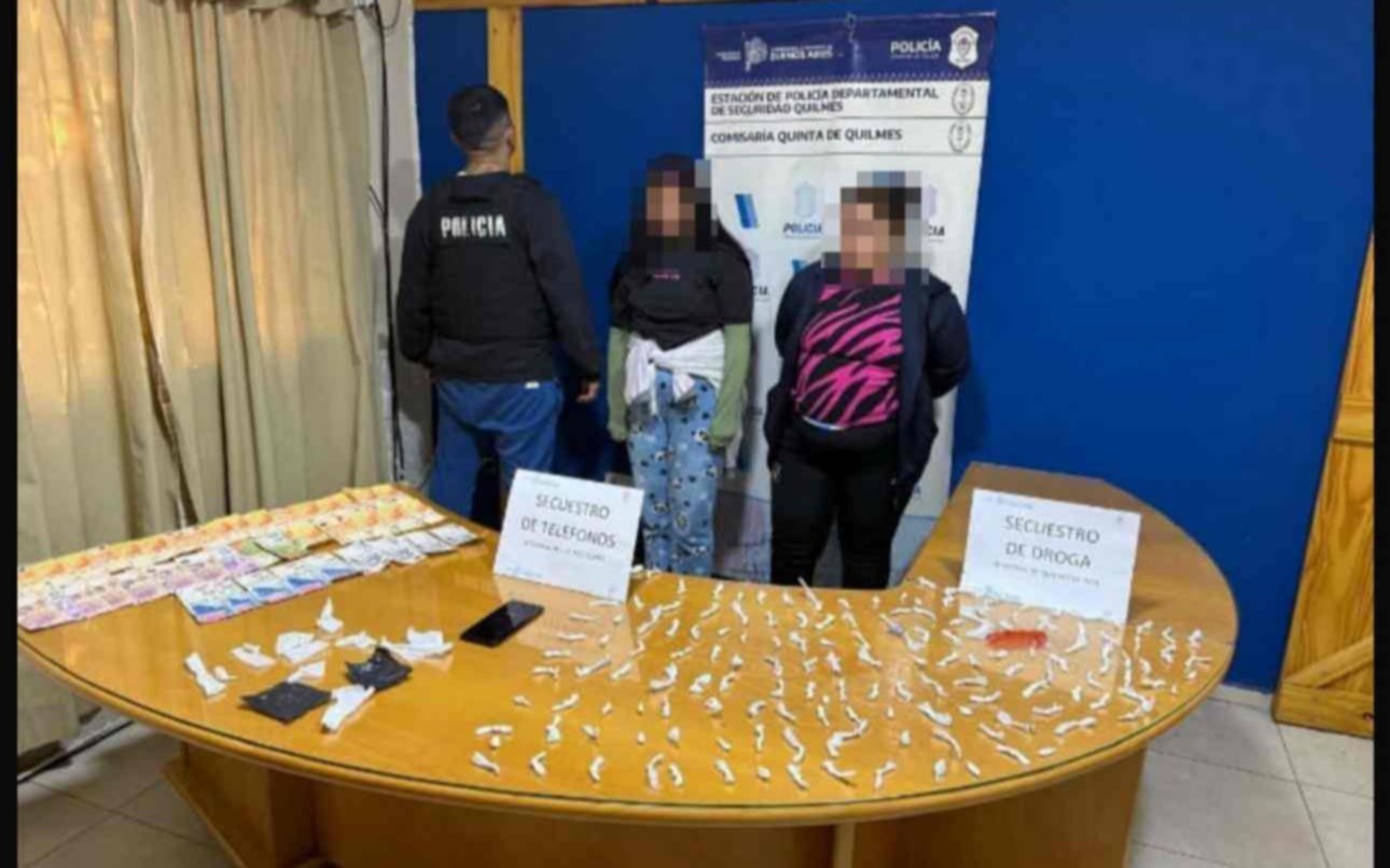 Quilmes Oeste: Detienen a dos mujeres por narcomenudeo con 155 dosis de cocaína