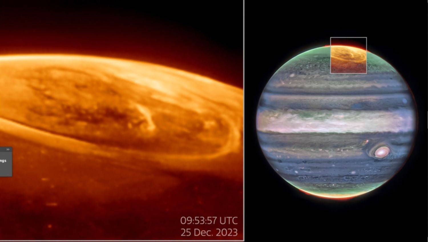 La Nasa logró captar el asombroso espectáculo de luces de las auroras de Júpiter