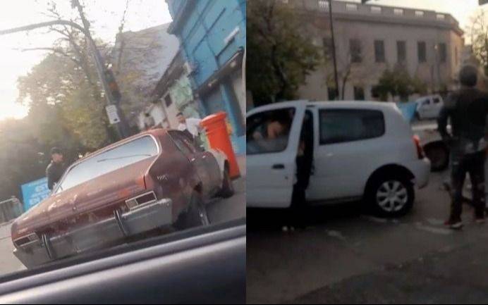 Triple choque en el centro de La Plata en medio de los cortes de tránsito