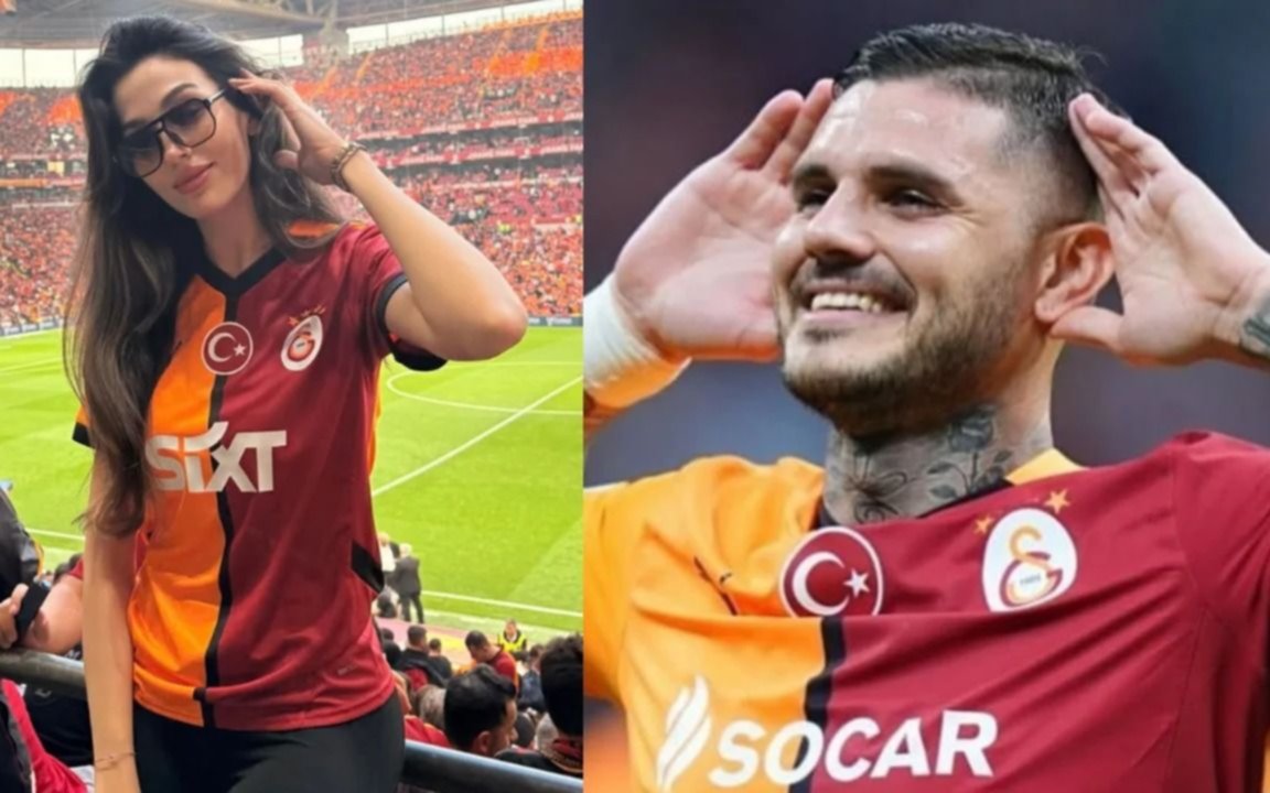 Quién es la modelo sexy que se mostró junto a Mauro Icardi en los festejos del Galatasaray: "Competencia fuerte" para la China Suárez