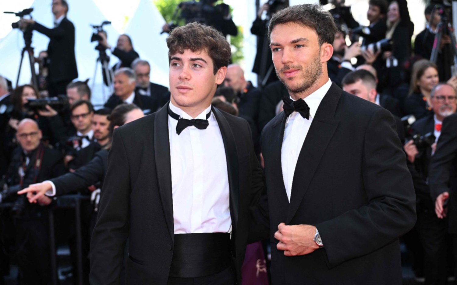 Franco Colapinto debutó en la alfombra roja de Cannes