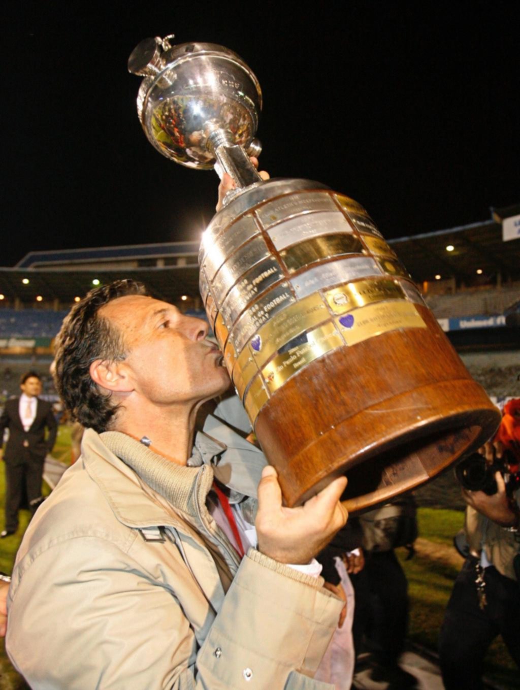 Es el último DT que logró la Libertadores en el Xeneize