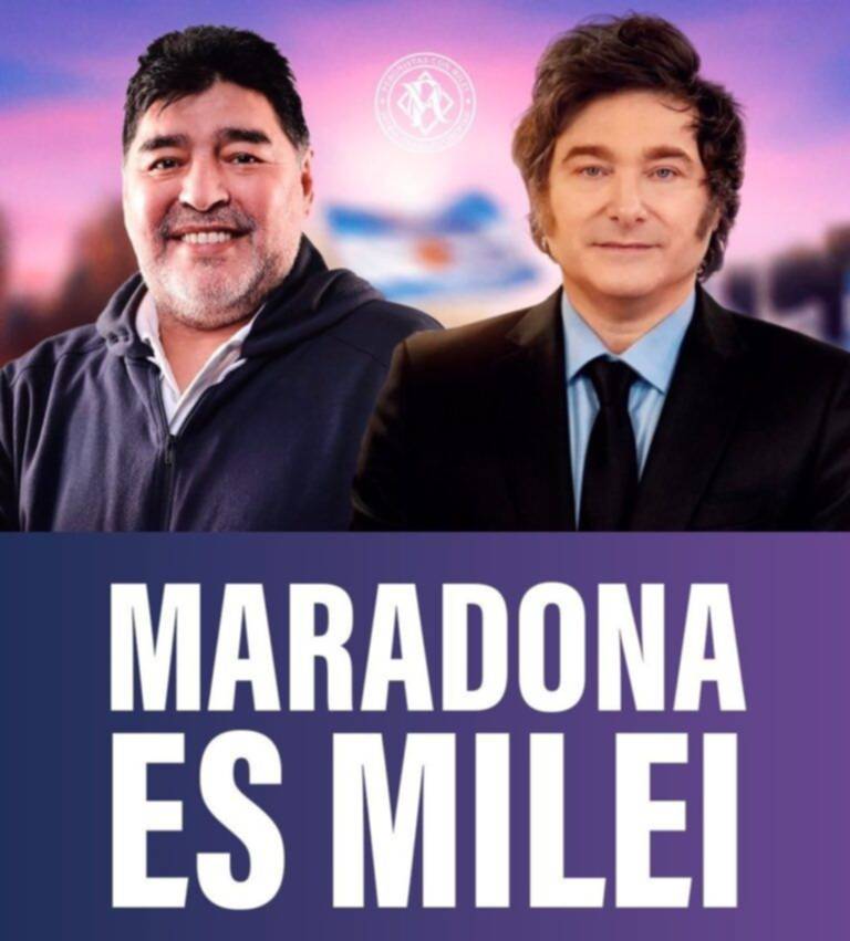 La polémica menos pensada: Dalma cruzó al Gordo Dan por un afiche de Diego Maradona y Javier Milei