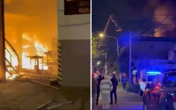 Voraz incendio en una pañalera de Lomas del Mirador: colapsó el techo y evacuaron a los vecinos