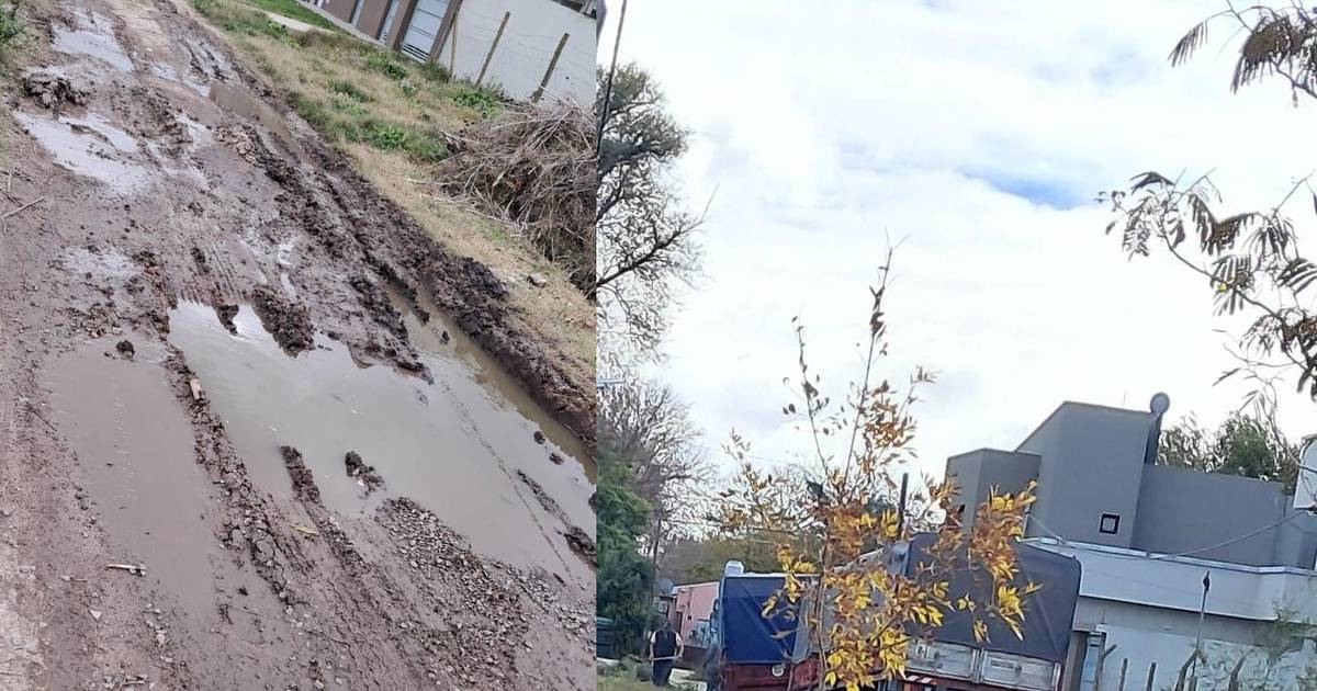 Calles de Lisandro Olmos en mal estado: Se encajan camiones | El Dia