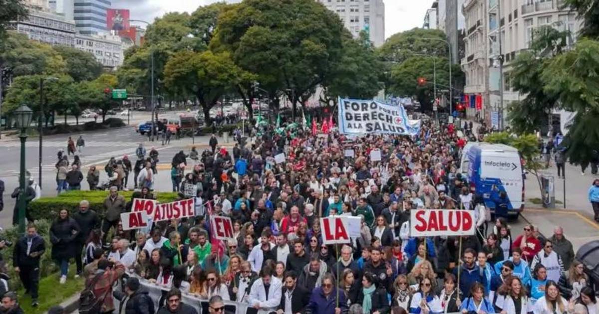 Marcha contra el ajuste en Salud: denuncian que hay hospitales saturados | El Dia