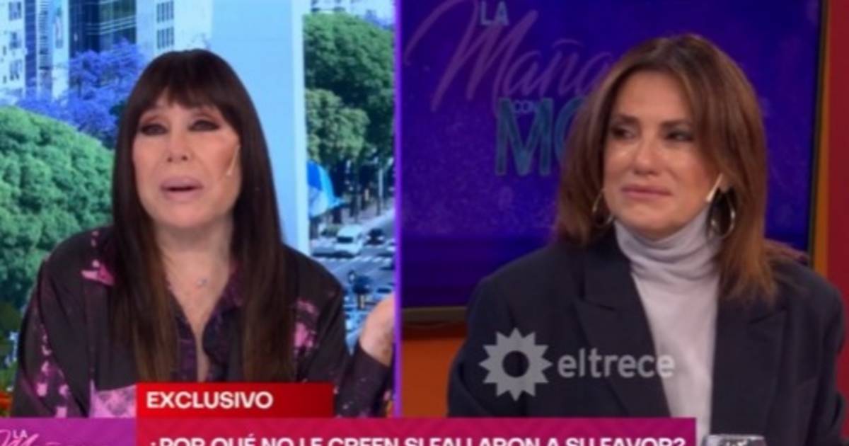 Moria Casán se desesperó ante el llanto de María Fernanda Callejón en vivo por los mensajes de Ricky Diotto | El Dia