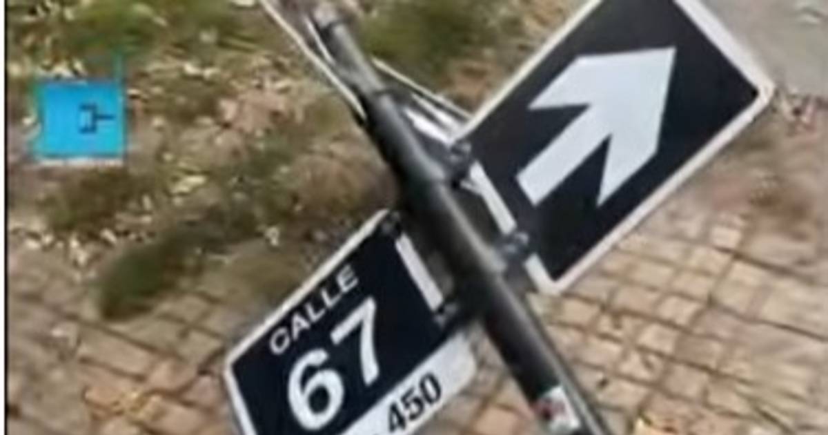 Misterio en una esquina de La Plata: aparecieron derribadas varias señales de tránsito | El Dia