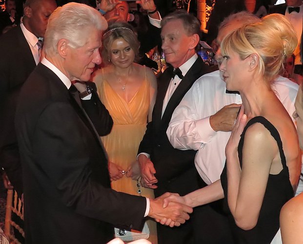 Karina, con Bill Clinton