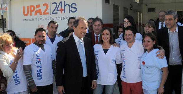 Scioli inauguró una nueva UPA en Berazategui