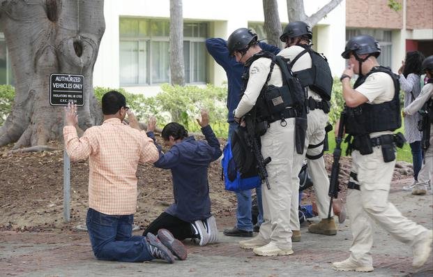 Tiros en la Universidad de California, con un saldo de dos muertos