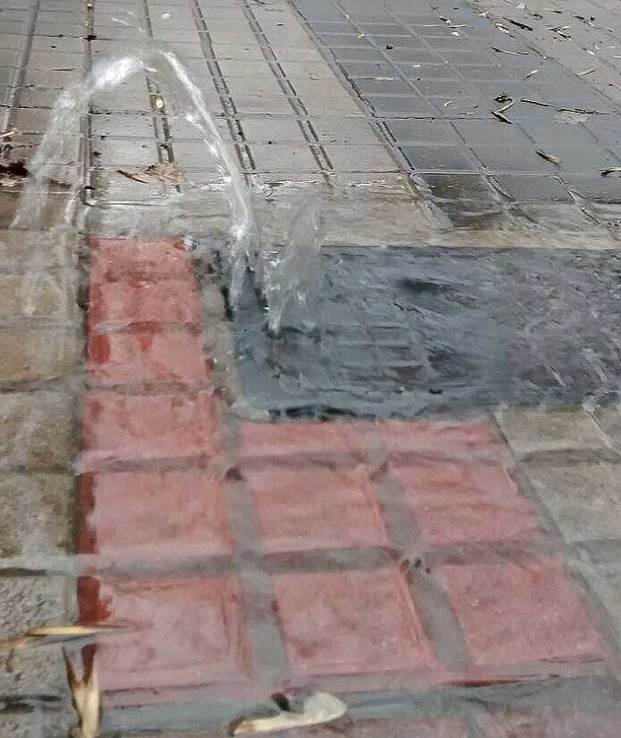 Abundante pérdida de agua en 3, 50 y 51