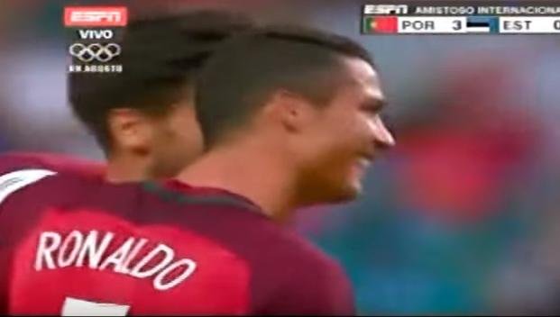 Ronaldo le pegó con las dos piernas a la vez y marcó un golazo
