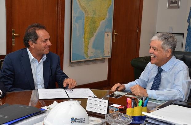 Un monasterio visitado por De Vido y Scioli