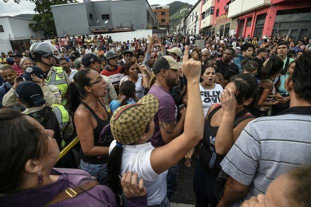 Protestas por falta de comida en Venezuela