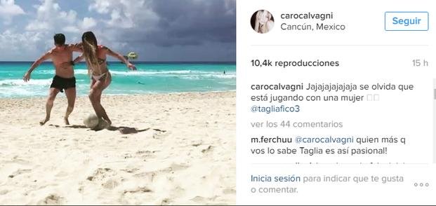 No perdonó ni a su sensual novia: Tagliafico y un patadón que recorre las redes