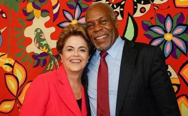 El actor Danny Glover salió a apoyar a Dilma Rousseff