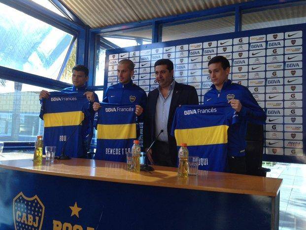 Boca presentó a sus tres refuerzos