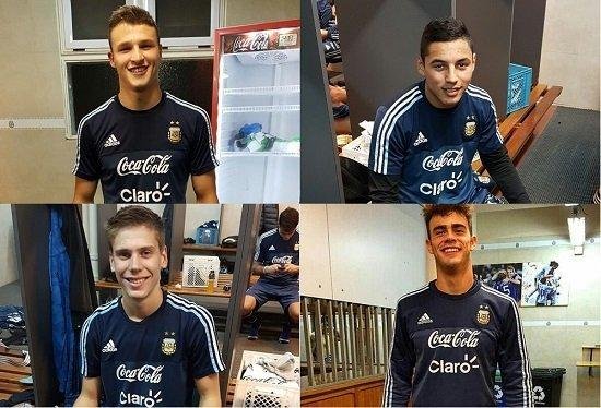 El cuarteto pincha, a puro fútbol en Ezeiza