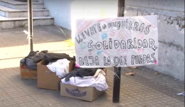 "Ropero solidario" en Tolosa