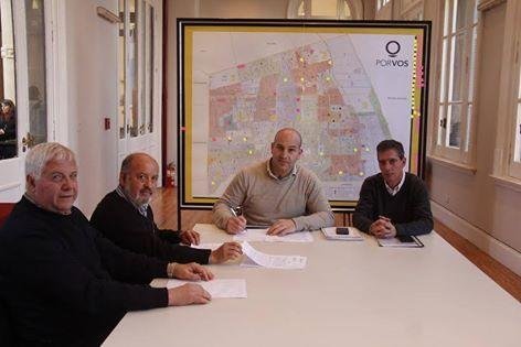 Molina firmó un convenio con el Colegio de Agrimensores de la Ciudad