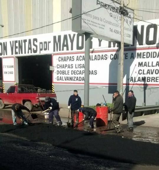 Prosiguen los trabajos de reparación sobre Camino General Belgrano
