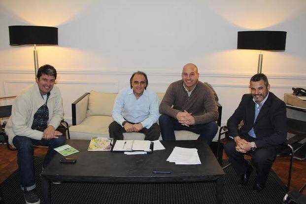 Molina junto al secretario de Cultura de la provincia de Buenos Aires