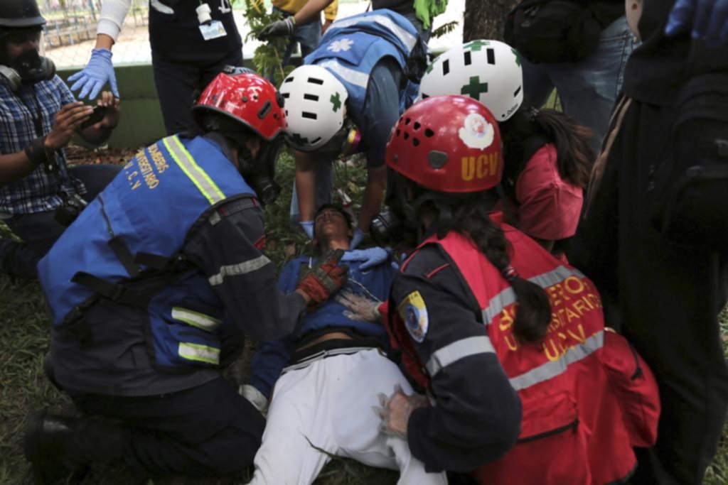 Incidentes en una marcha contra el hambre en Venezuela