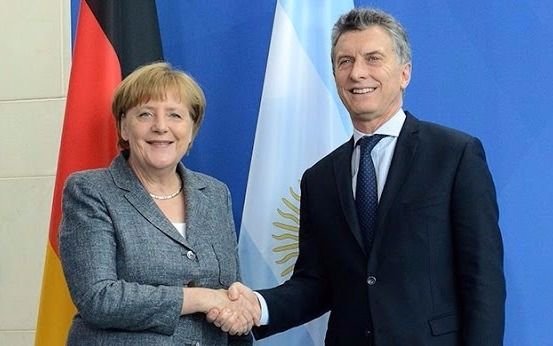 Macri recibe este jueves a la canciller alemana Angela Merkel