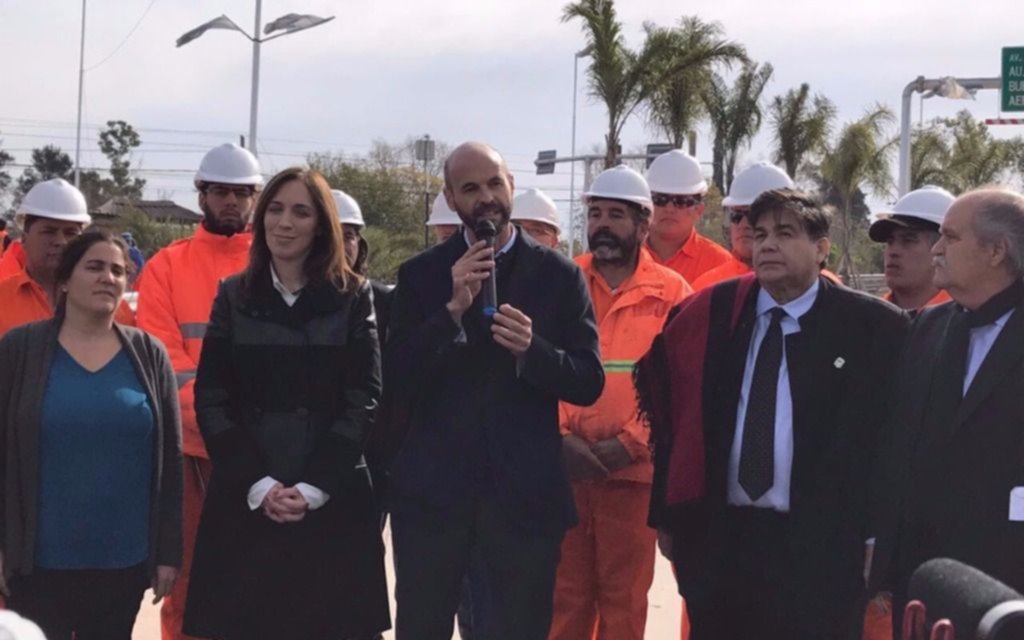 Vidal inauguró un paso bajo nivel en Ezeiza