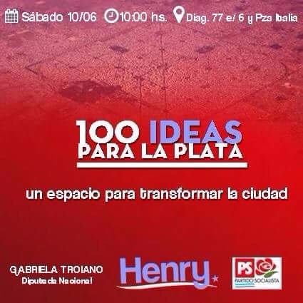 "100 ideas para la Plata", un espacio de discusión de la agenda de políticas públicas