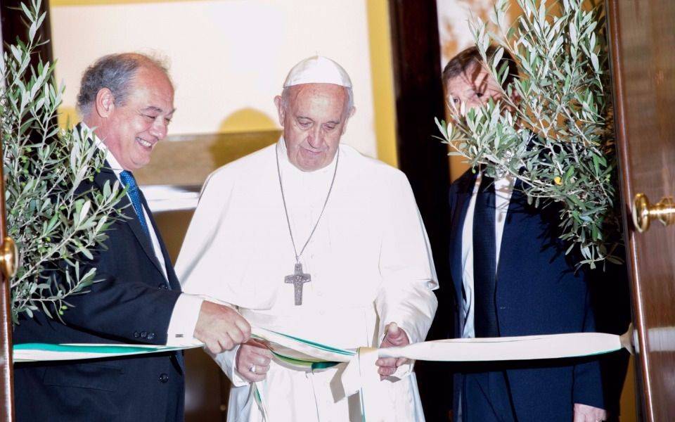 El Papa inauguró la nueva sede de Scholas en el Vaticano