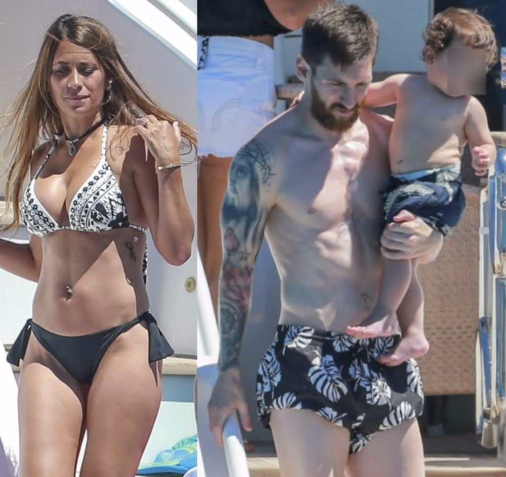 Las fotos de las vacaciones de Messi y su futura esposa en Ibiza