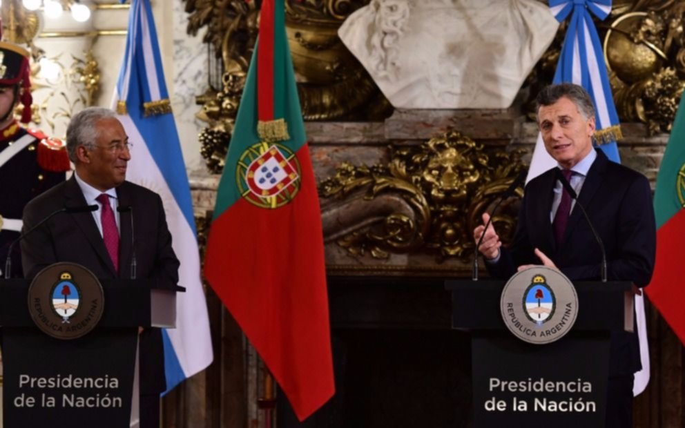 Macri recibió al premier de Portugal y destacó "mayor volumen de negociaciones"