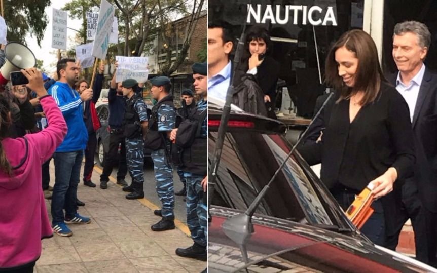 Docentes de Suteba admitieron que armaron "escrache espontáneo" contra Macri y Vidal