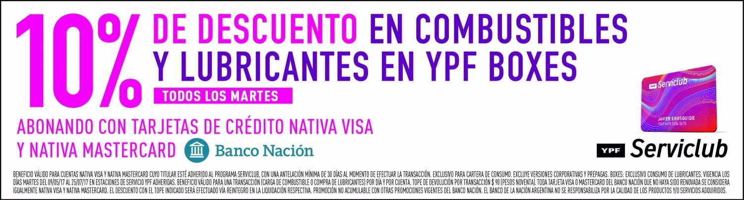 Descuentos en combustibles todos los martes con Nativa