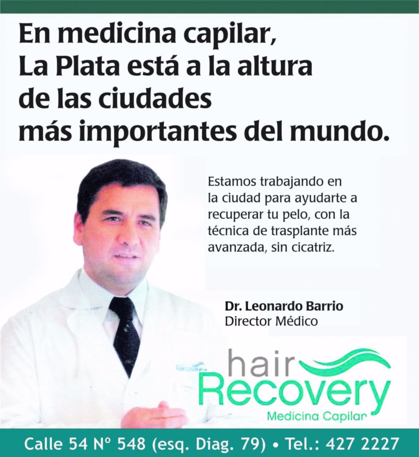 Si querés recuperar tu pelo pensá en Hair Recovery