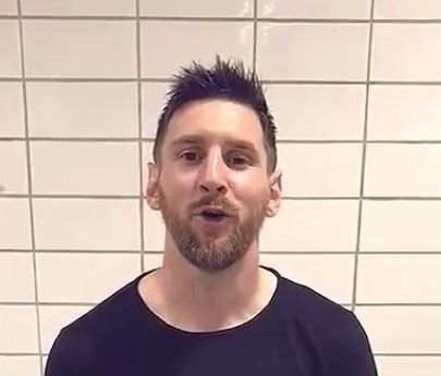 El saludo de Messi para la escuelita de Newell's
