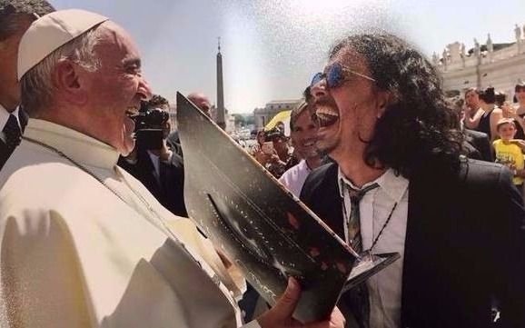 Se hizo el "Zorrito" con el papa Francisco  por el campeonato que ganó Boca