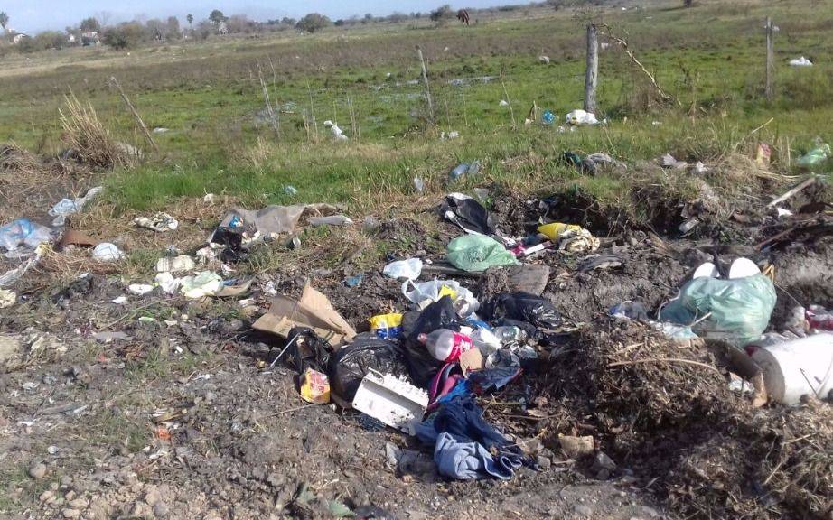 Quejas por acumulación de basura en una zona de Punta Lara