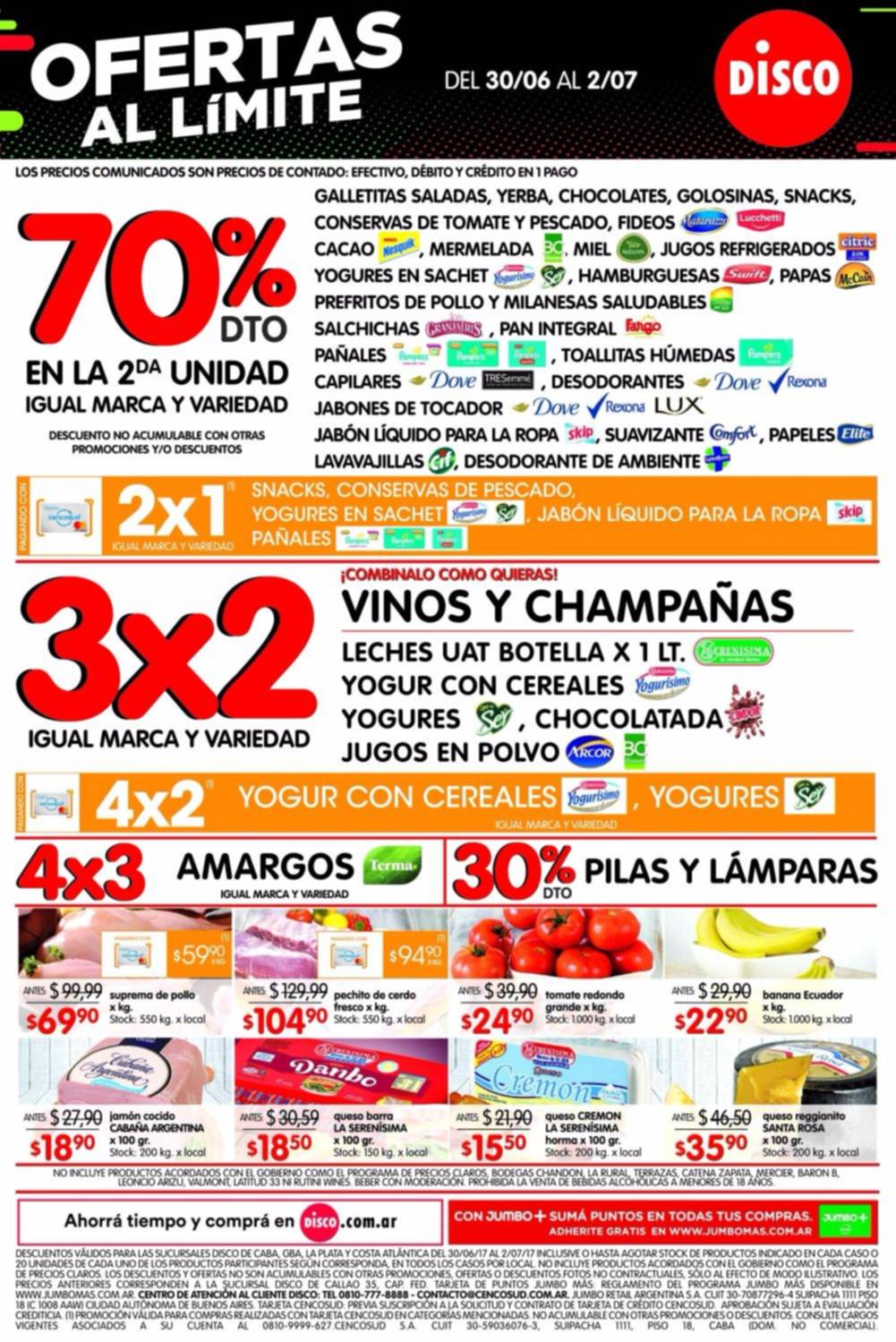 Ofertas Disco del 30/6 al 2/7